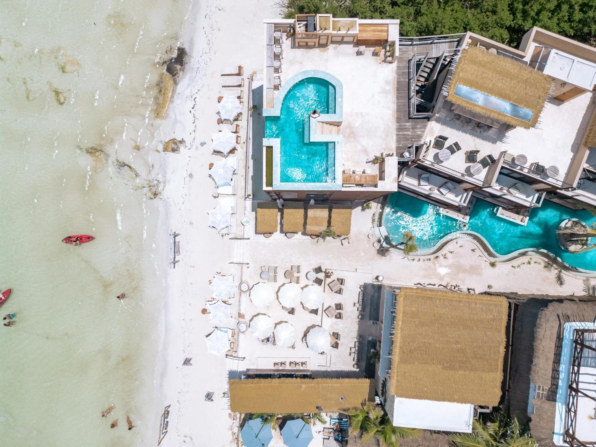 Awa Holbox Hotel Boutique - Beach Front ภายนอก รูปภาพ